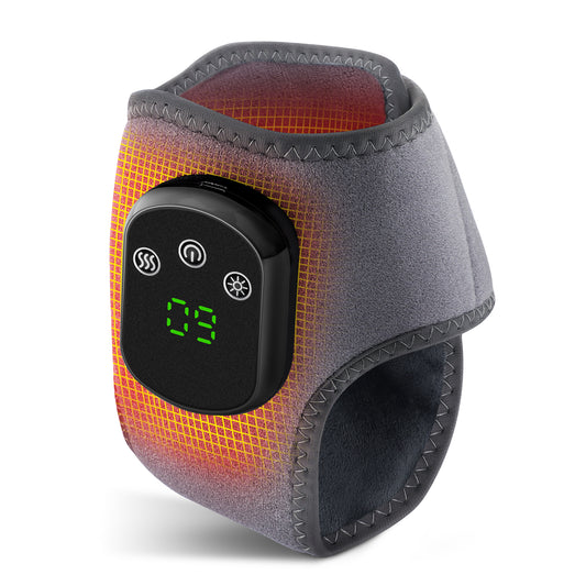DREAMSOME Cordless Heated Foot Massager, 5 Heat 3 Vibration Foot Massager for Neuropathy, Rechargeable Ankle Massager Foot Warmer for Foot Relief, Gifts for Men Women