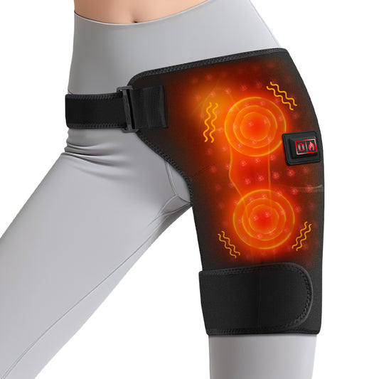 DREAMSOME Red Light Hip Heating Pad, Electric Tigh Hip Pads with 105 660nm LEDs, 3 Heat Hip Brace, Large Heating Pad for Back Hip Thigh legs, Gift for Family Seniors