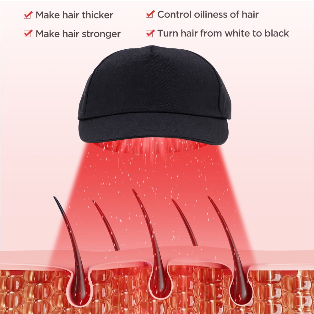 Red Light Cap, Hair Regrowth Device Cap for Hair Loss Hair Loss Treatments for Men & Women Red Light Therapyss Cap