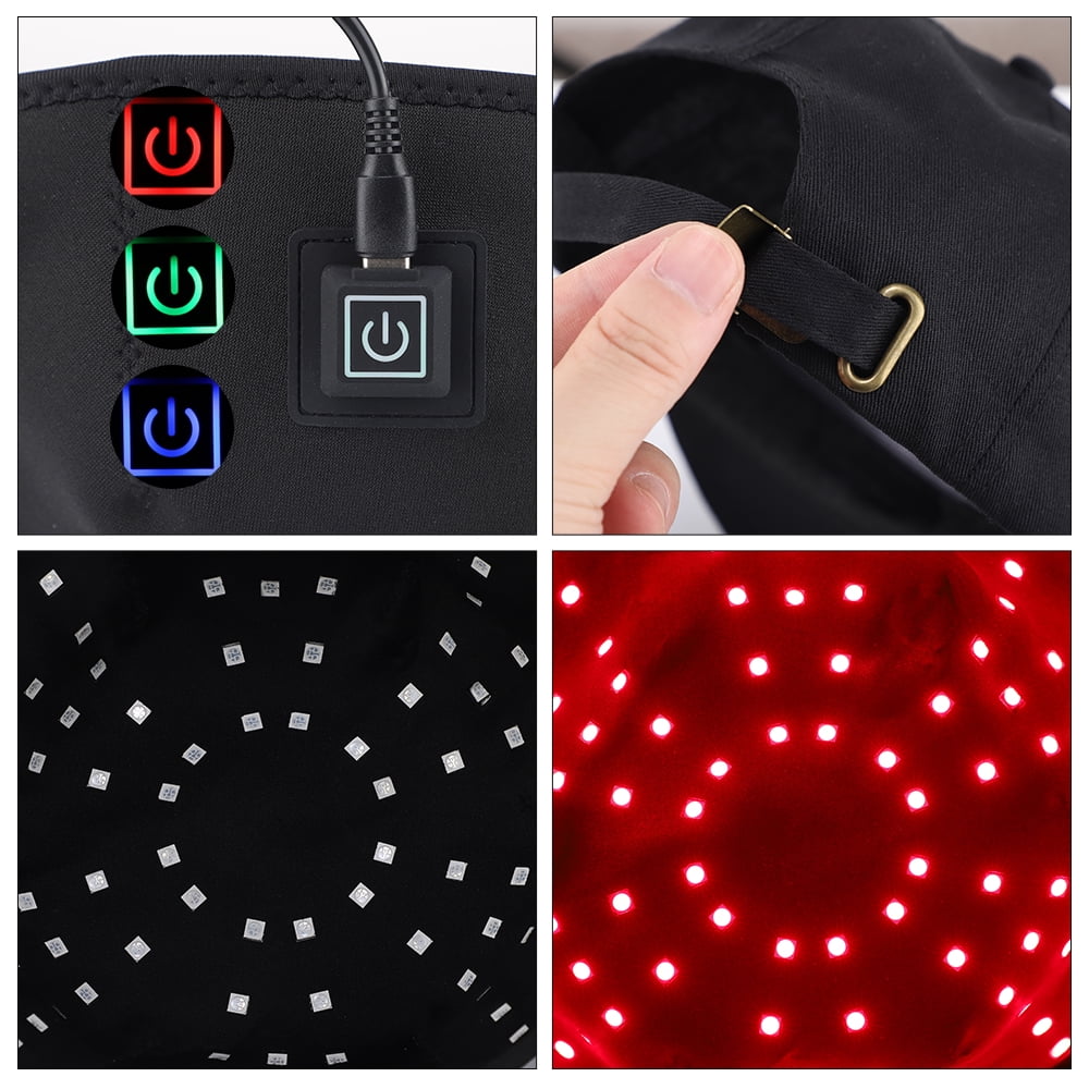 Red Light Cap, Hair Regrowth Device Cap for Hair Loss Hair Loss Treatments for Men & Women Red Light Therapyss Cap