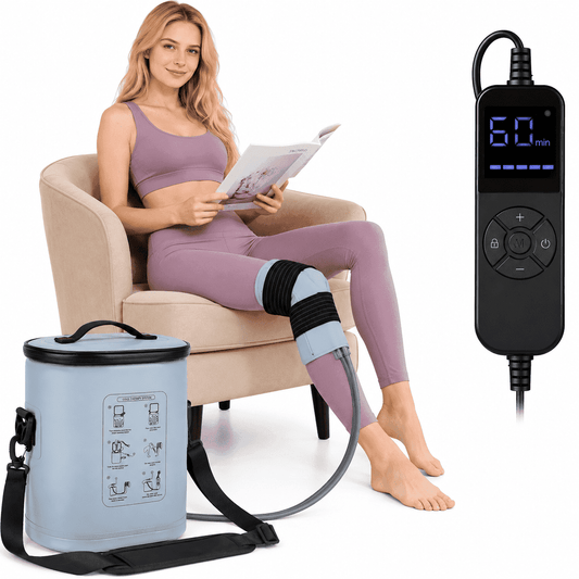 Cold Therapy Machine for Knee Shoulder Hip Ankle, Ice Therapy Machine Circulation System, Ice Machine After Surgery Recovery with Timer & Flow Control, Joint Cooling Support, 15QT